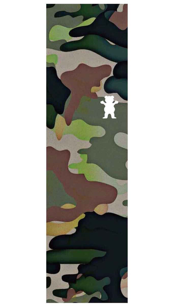 Grizzly Woodland Camo Cut Out Griptape  Grizzly   