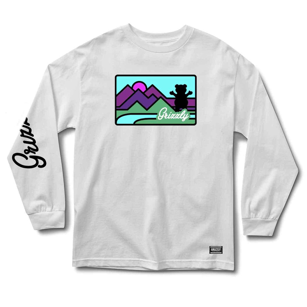 Grizzly Yosemite Longsleeve T-Shirt White  Grizzly   