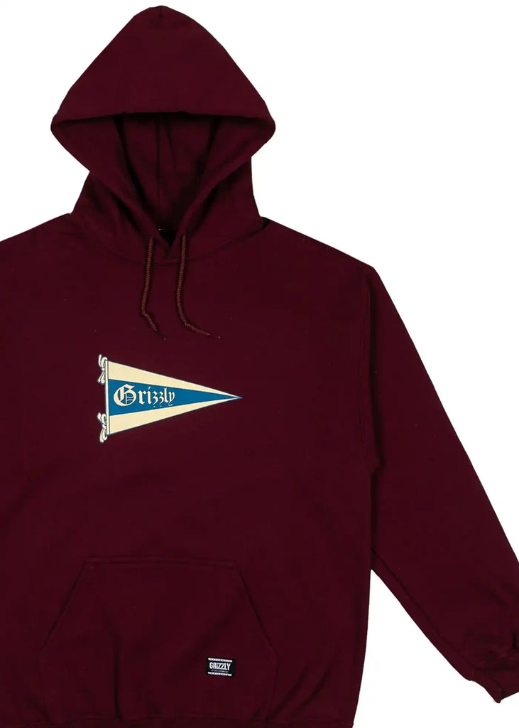Grizzly Stay Ripping Hoodie Burgundy  Grizzly   