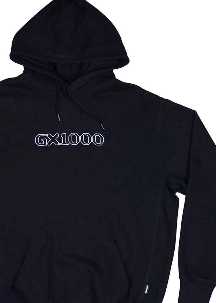 GX1000 OG Logo Hooded Sweatshirt Black White  GX1000   