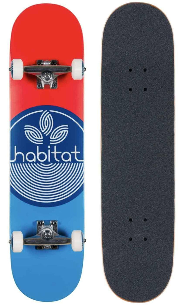 Habitat Leaf Dot 7.75 Complete Skateboard Blue  Habitat   