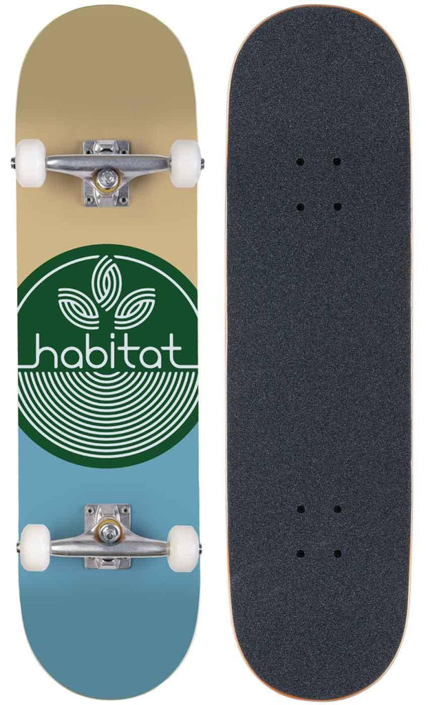 Habitat Leaf Dot 7.75 Complete Skateboard Green  Habitat   