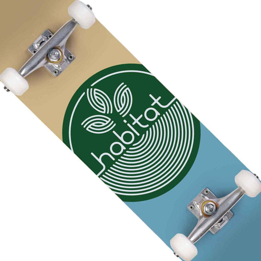 Habitat Leaf Dot 7.75 Complete Skateboard Green  Habitat   