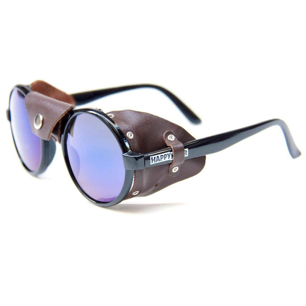 Happy Hour Dusters Sonnenbrille Gloss Black Brown Leather  Happy Hour   