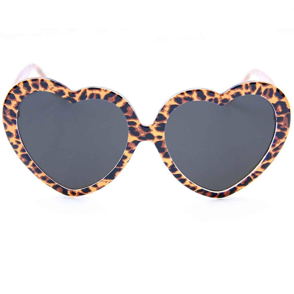 Happy Hour Heart Ons Delfino Leopard Sonnenbrille  Happy Hour   