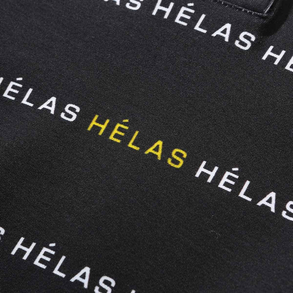 Helas Typocal Longsleeve Polo Shirt Black  Helas   
