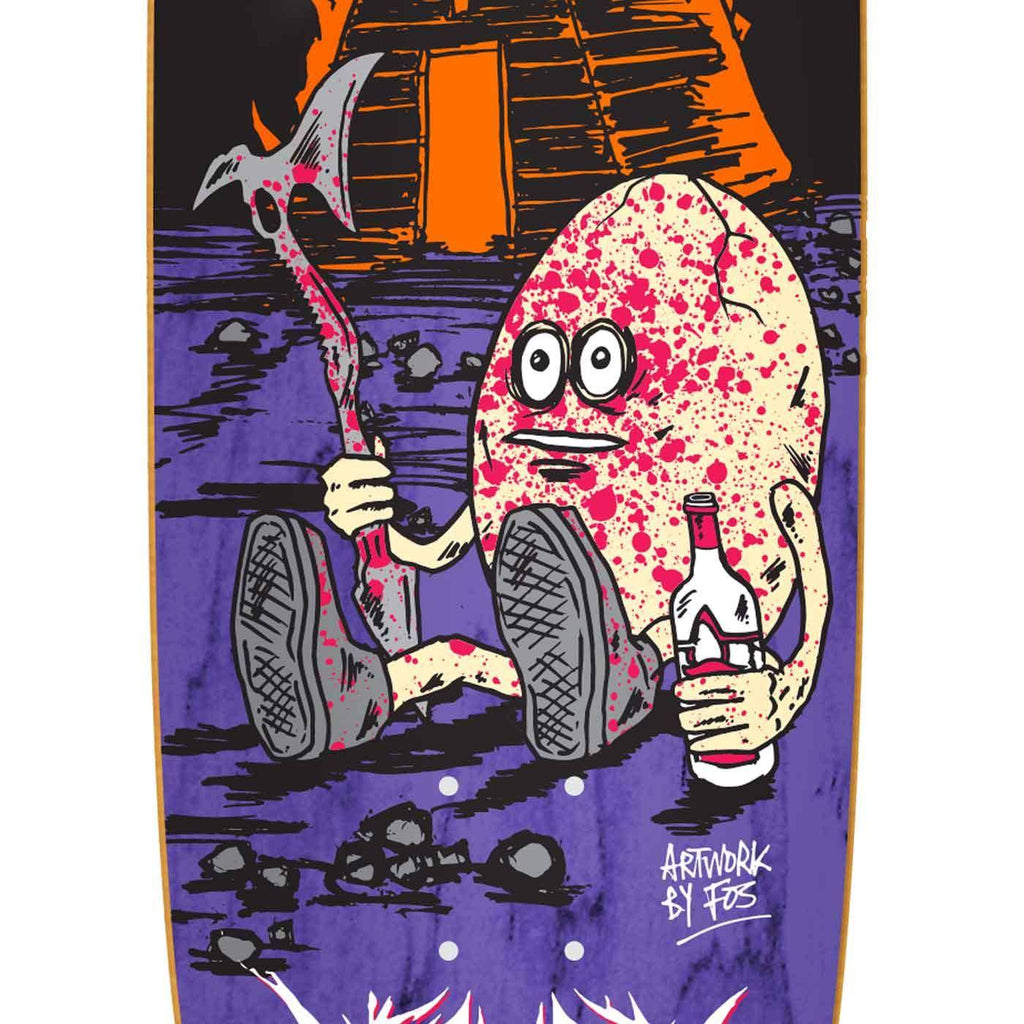 Heroin Mandy X Fos 9.125 Big Egg Shaped Deck  Heroin Skateboards   