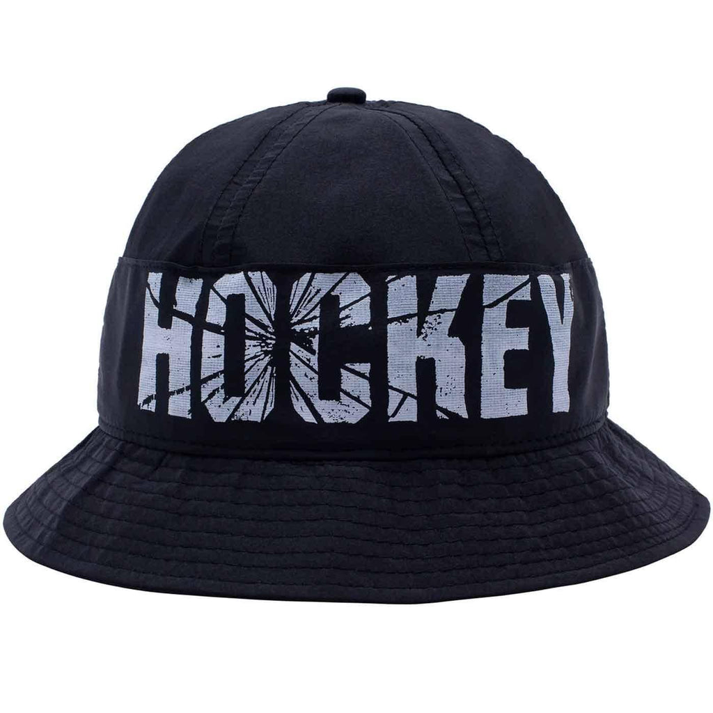 Hockey Crinkle Bell Bucket Hat Black  Hockey   