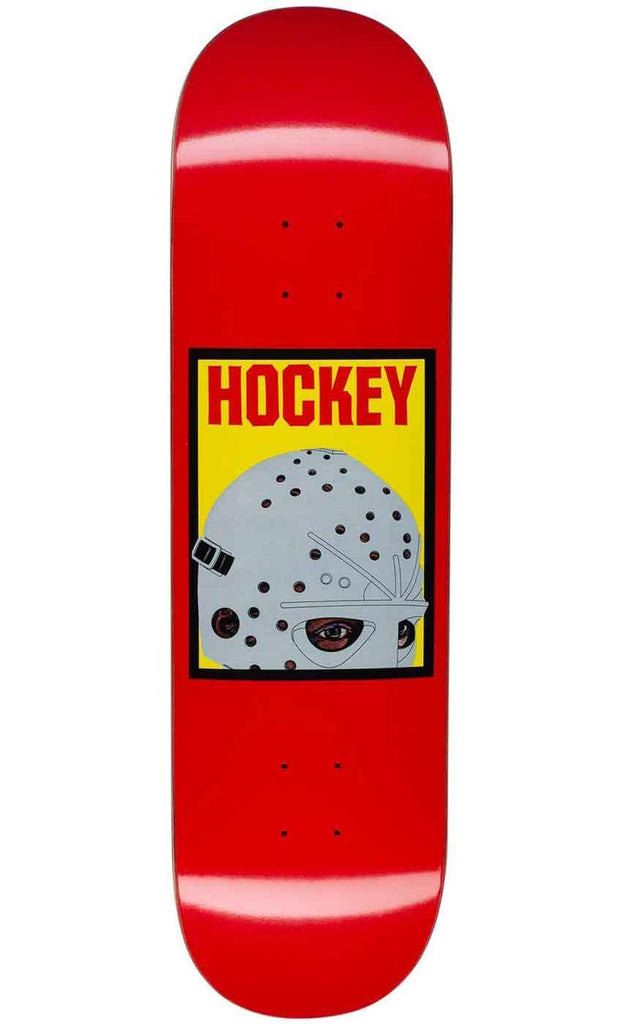 Hockey Half Mask 8.38 Red Deck  Hockey   