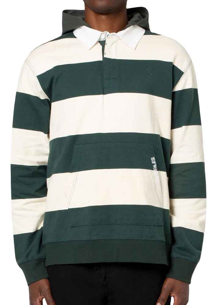 HUF Hayes Rugby Polo Shirt Sycamore  HUF   