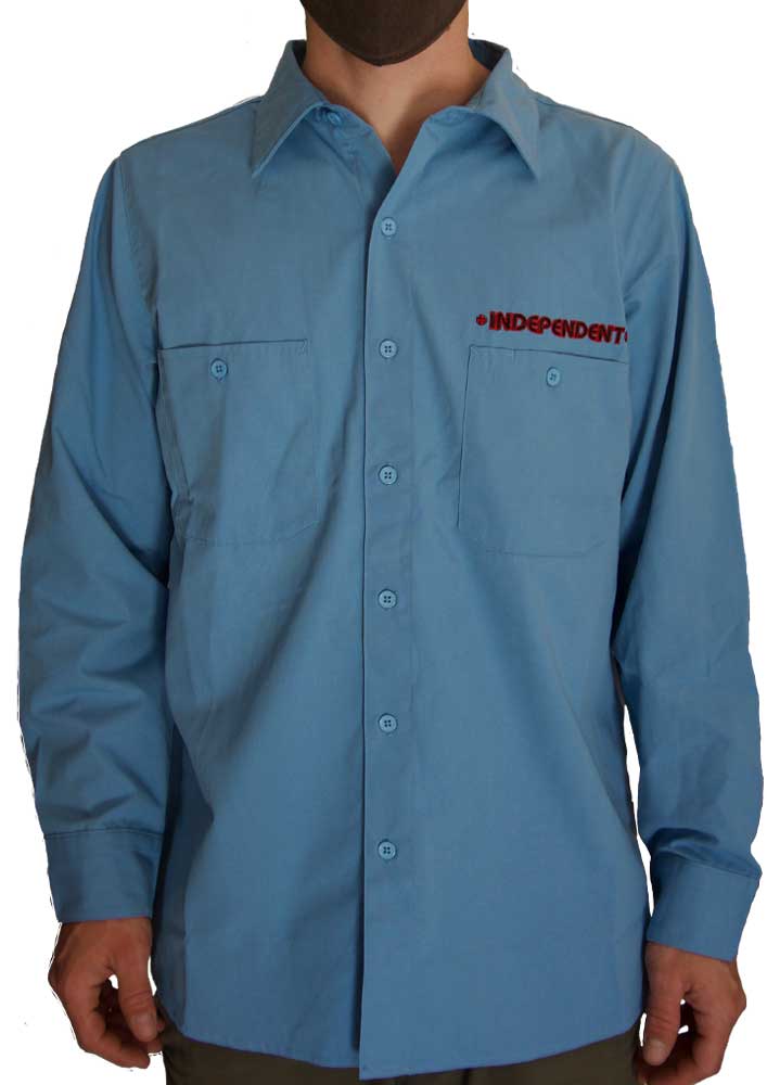 Independent Grindstone Work Shirt Work Blue  Independent   