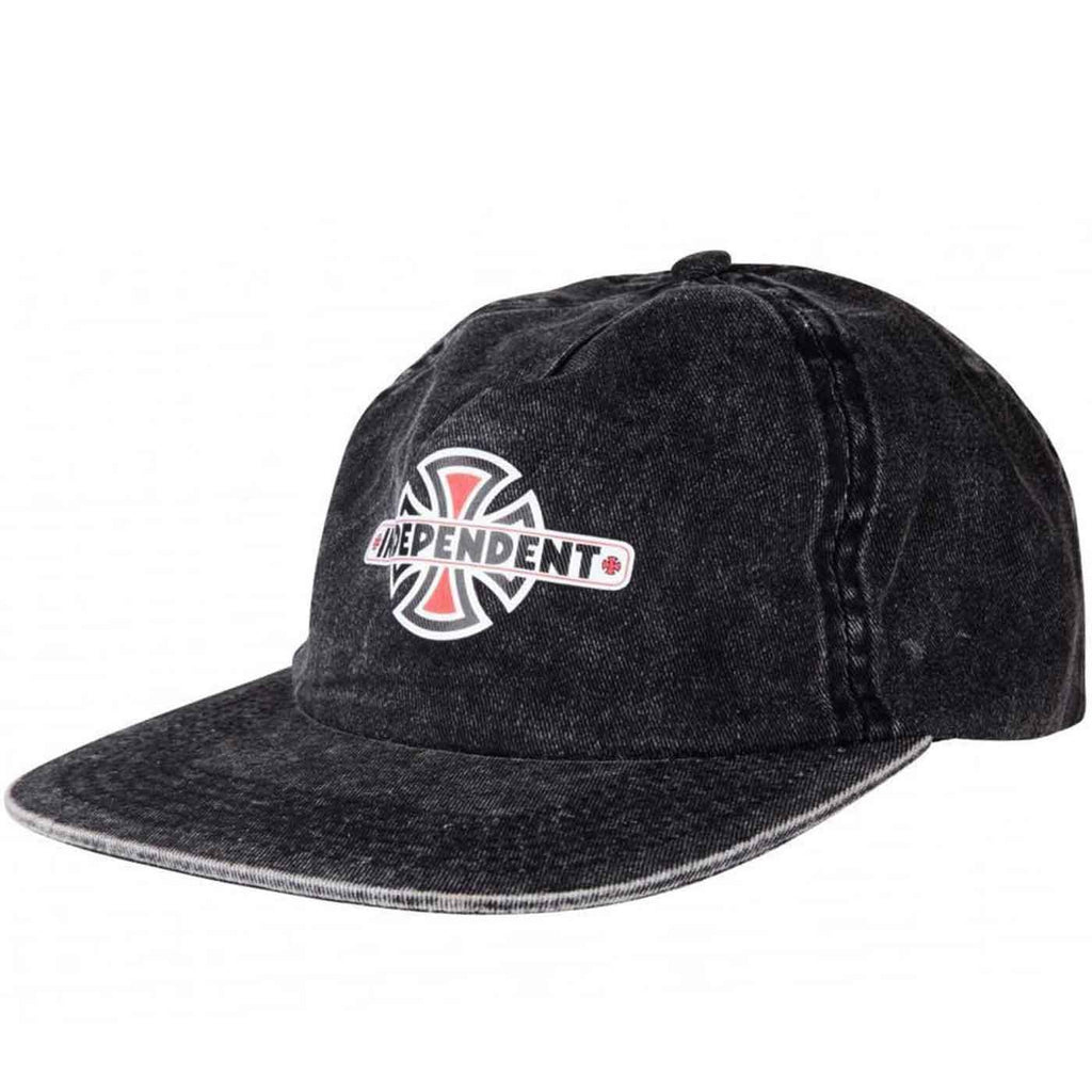 Independent Vintage B/C Snapback Cap Black Mineral Wash  Independent   