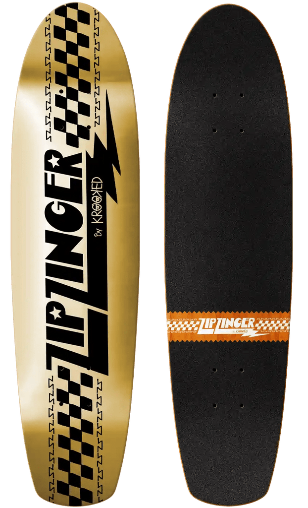 Krooked - Krooked Zip Zinger 7.75 Gold Foil Cruiser Deck
