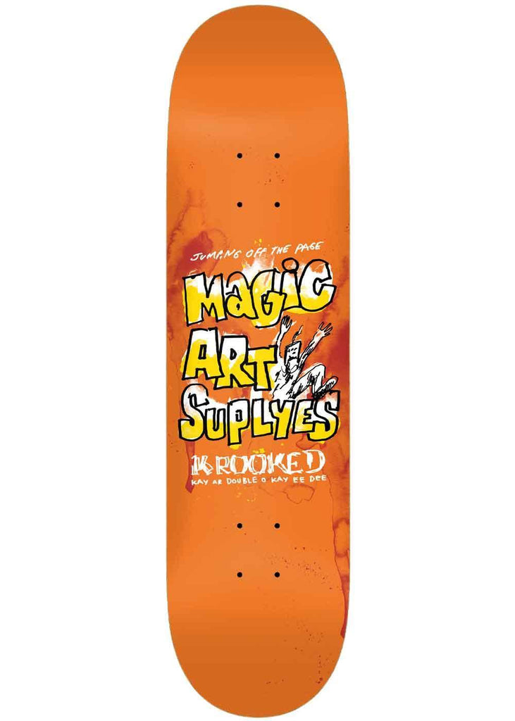 Krooked Magic Art Supplies 8.38 Deck Orange  Krooked   