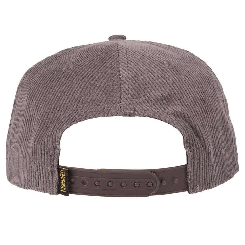 Krooked Eyes Cord Snap Cap Grey Blue  Krooked   