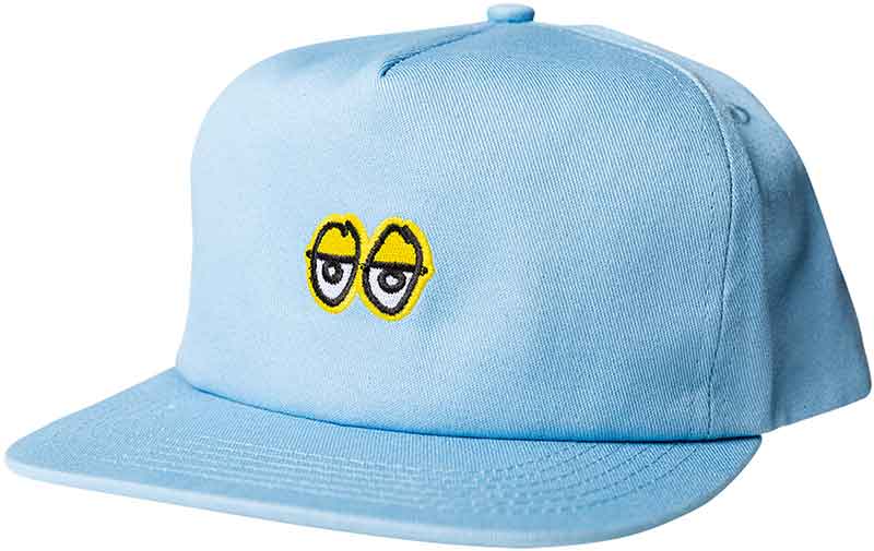 Krooked Eyes Unstructured Snapback Cap Blue Yellow  Krooked   