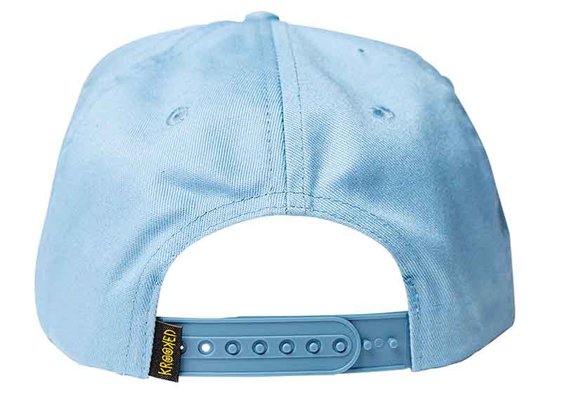 Krooked Eyes Unstructured Snapback Cap Blue Yellow  Krooked   