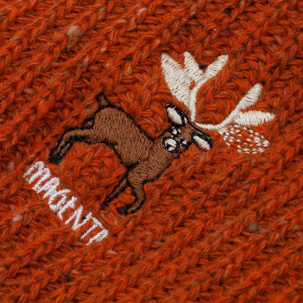 Magenta Deer Beanie Orange  Magenta   