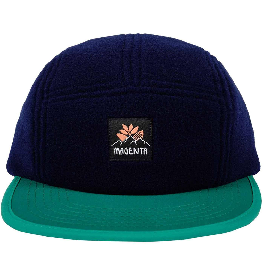 Magenta Hiver Fleece Cap Navy Green  Magenta   