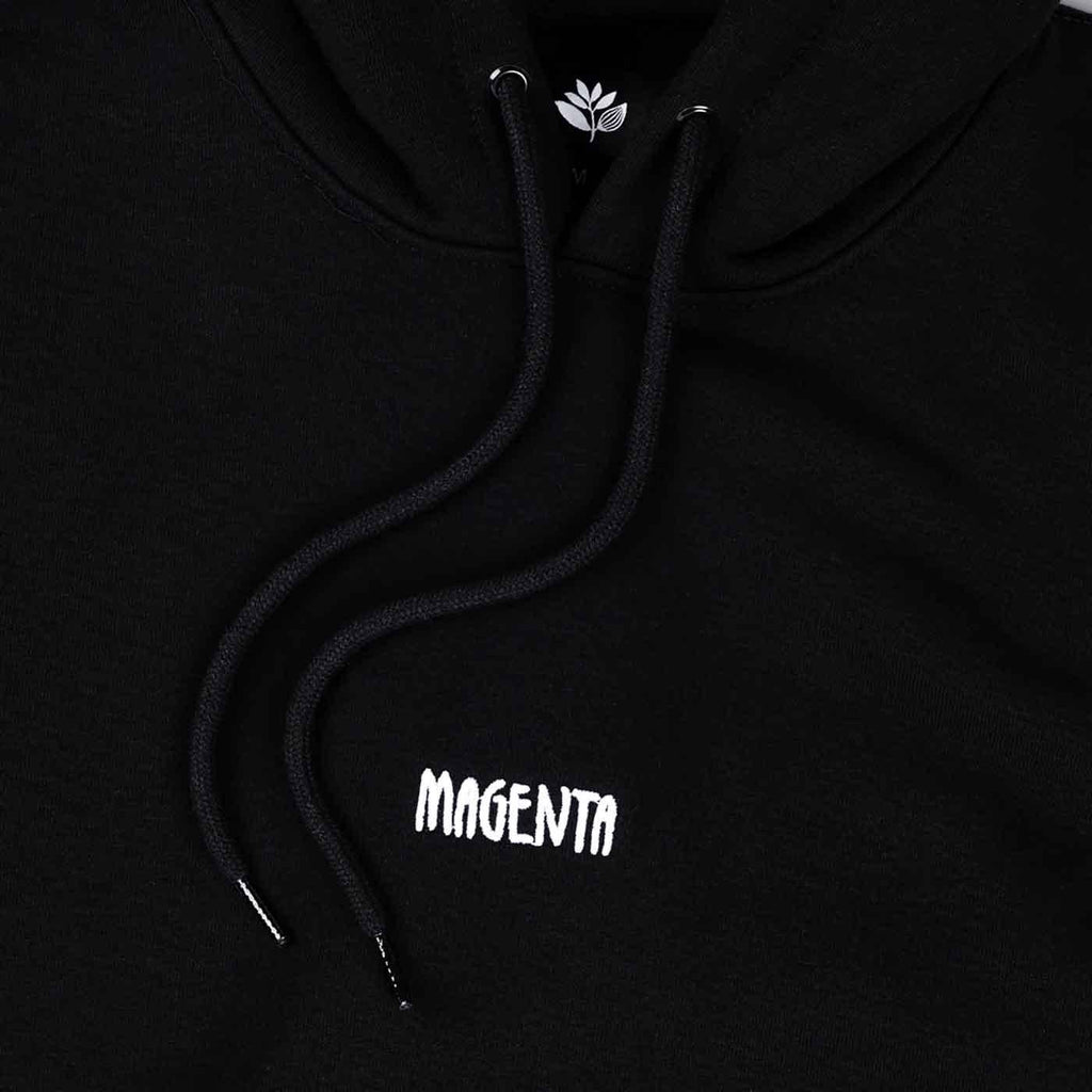 Magenta OG Script Hooded Sweatshirt Black  Magenta   