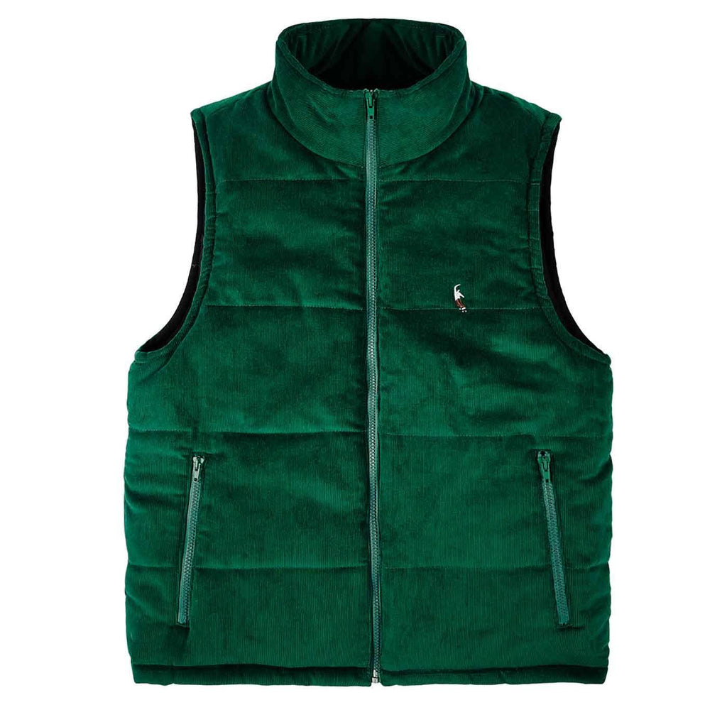 Magenta Travis Cord Vest Jacket Green  Magenta   