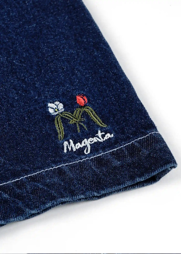 Magenta OG Pocket Long Shorts Blue Denim Handelsware Magenta   