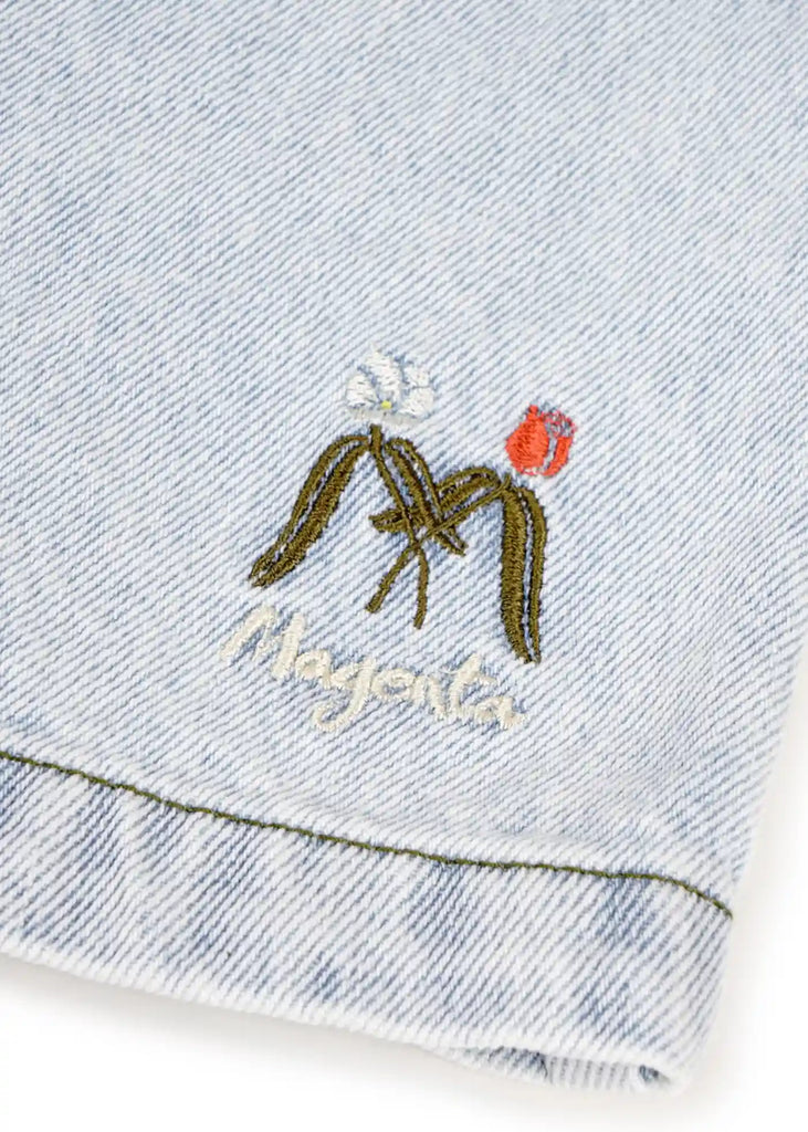 Magenta OG Pocket Long Shorts Ultrawashed Denim Handelsware Magenta   