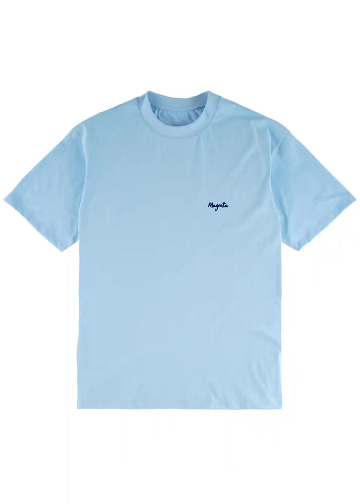 Magenta Petit Velours T-Shirt Blau Handelsware Magenta   