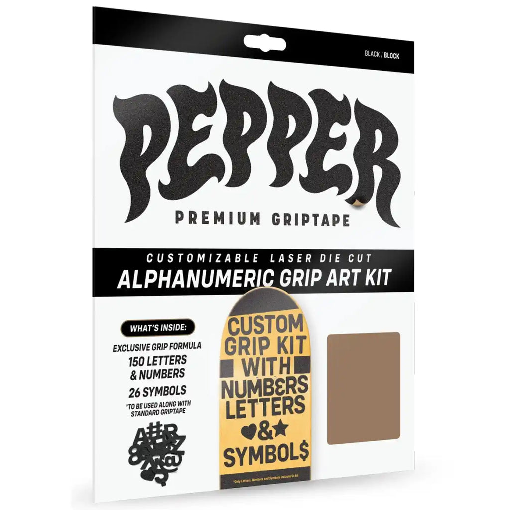 Pepper Alphanumeric Custom Griptape  Pepper   
