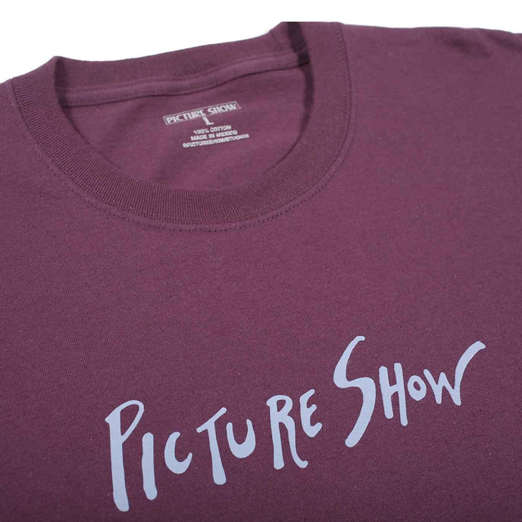 Picture Show Script T-Shirt Eggplant  Picture Show   