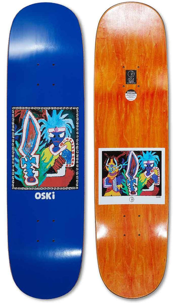 Polar Skate Co. Oski Tribal Chief 8.25 P2 Jr. Shape Deck Blau  Polar   