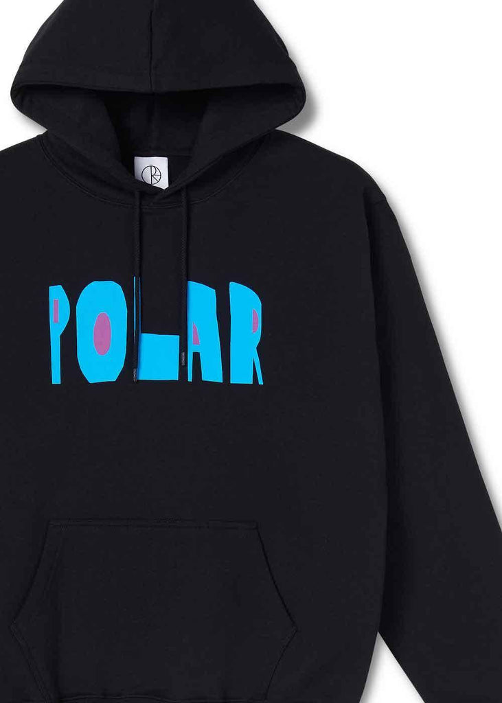Polar Skate Co. Cut Logo Hooded Sweatshirt Black  Polar   