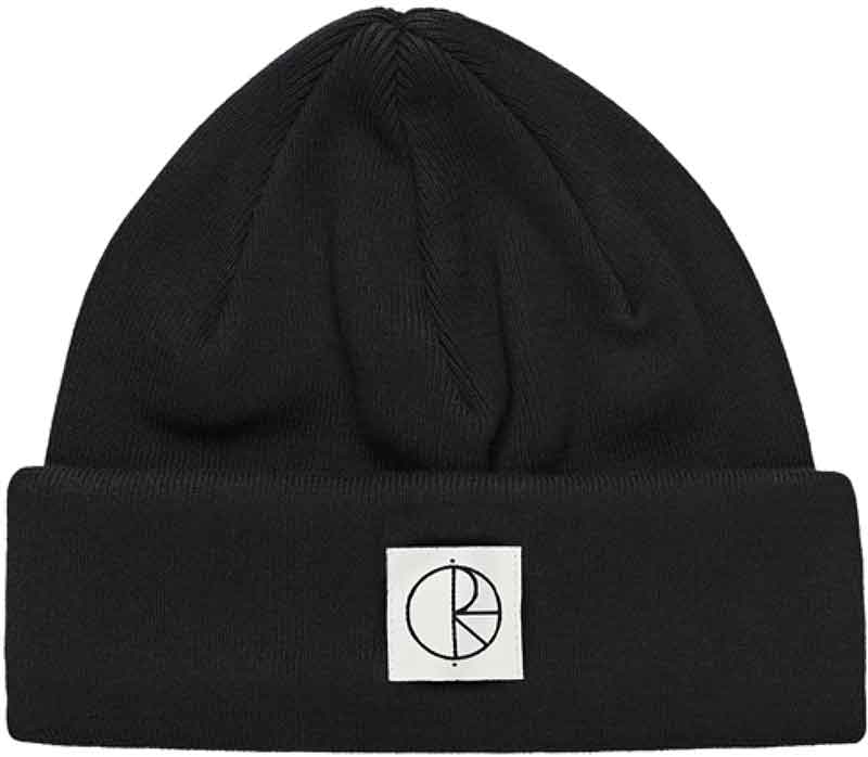 Polar Double Fold Cotton Beanie Black  Polar   