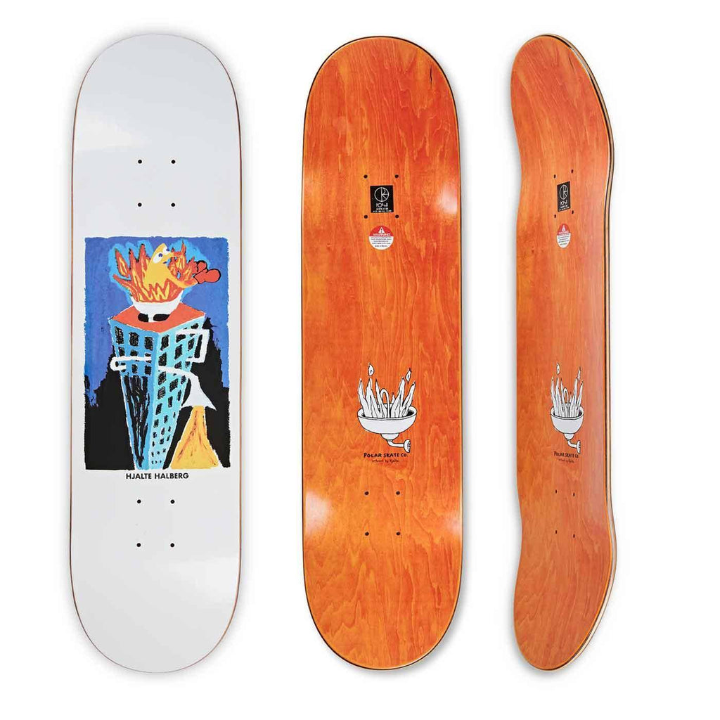 Polar Skate Co. Halberg Burning Sink 8.5 P2 Shape Deck  Polar   