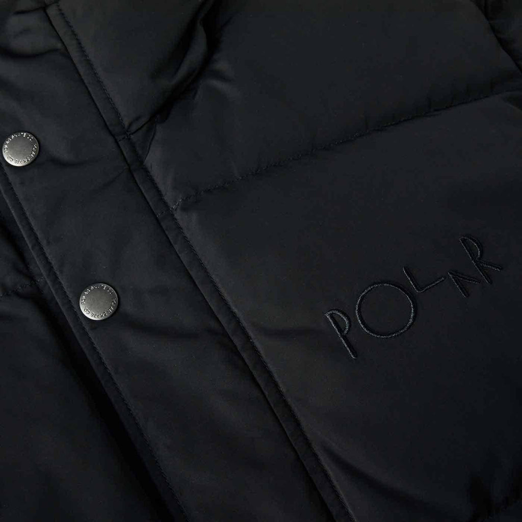 Polar Skate Co. Hood Puffer Jacket Black  Polar   