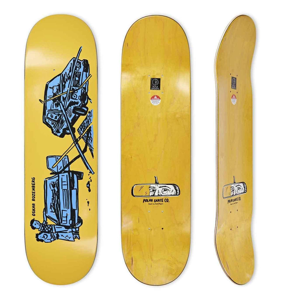 Polar Skate Co. Rozenberg Drivers Licence 8.625 Deck Yellow  Polar   