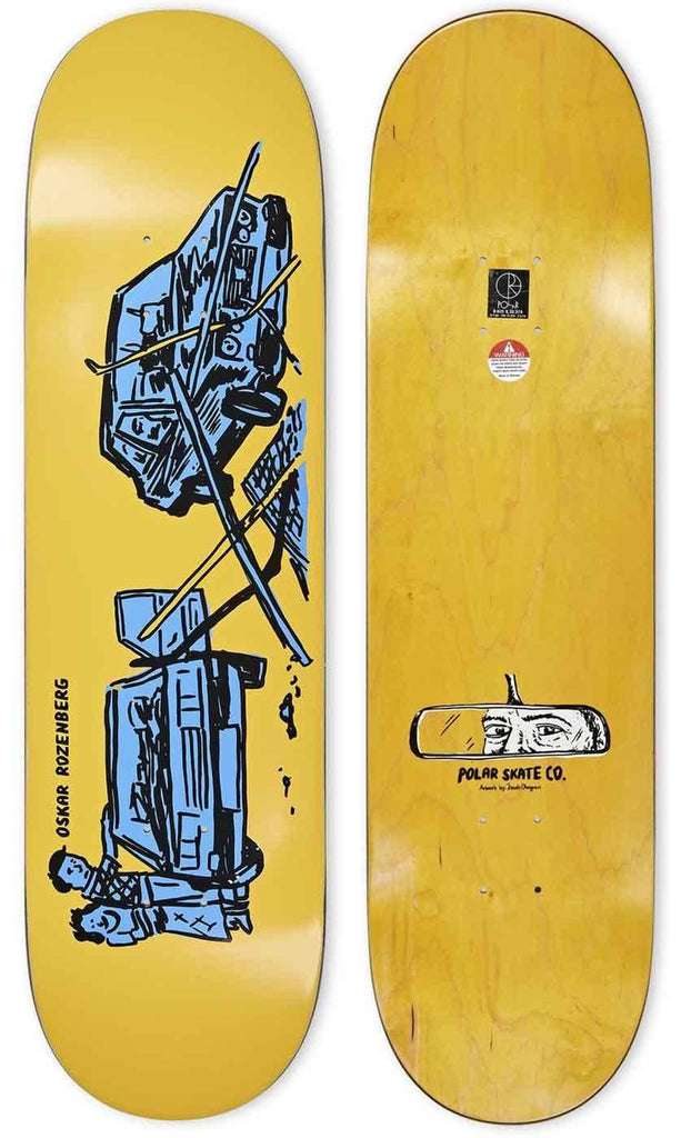 Polar Skate Co. Rozenberg Drivers Licence 8.625 Deck Yellow  Polar   