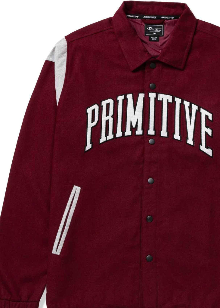 Primitive Collegiate Wool Jacket Burgundy  Primitive   