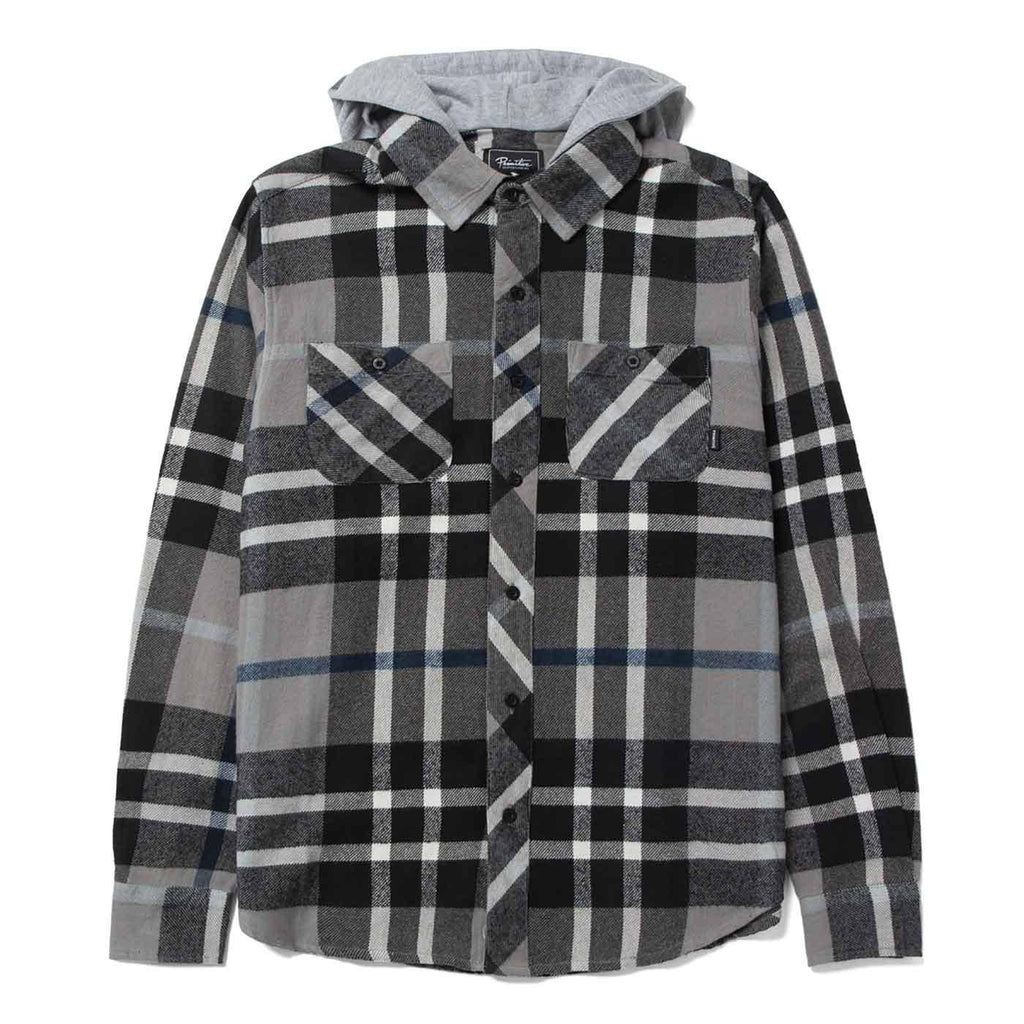Primitive Two-Fer Hooded Flannel Shirt Grey  Primitive   