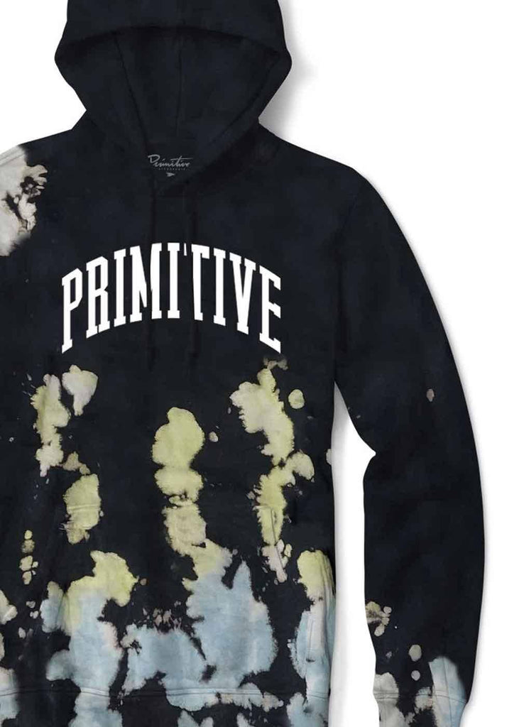 Primitive Collegiate Washed Hooded Sweatshirt Black  Primitive   