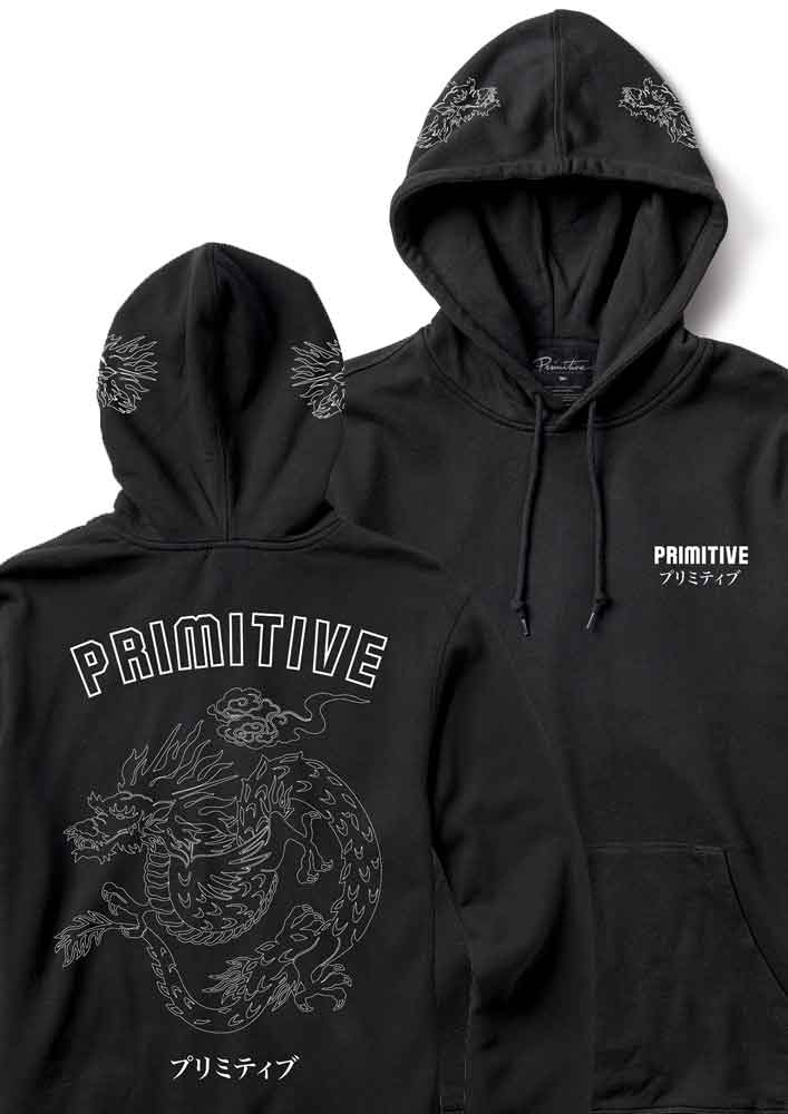 Primitive Dynasty Hooded Sweatshirt Black  Primitive   