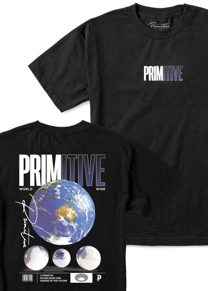 Primitive Worldwide Vision T-Shirt Black  Primitive   