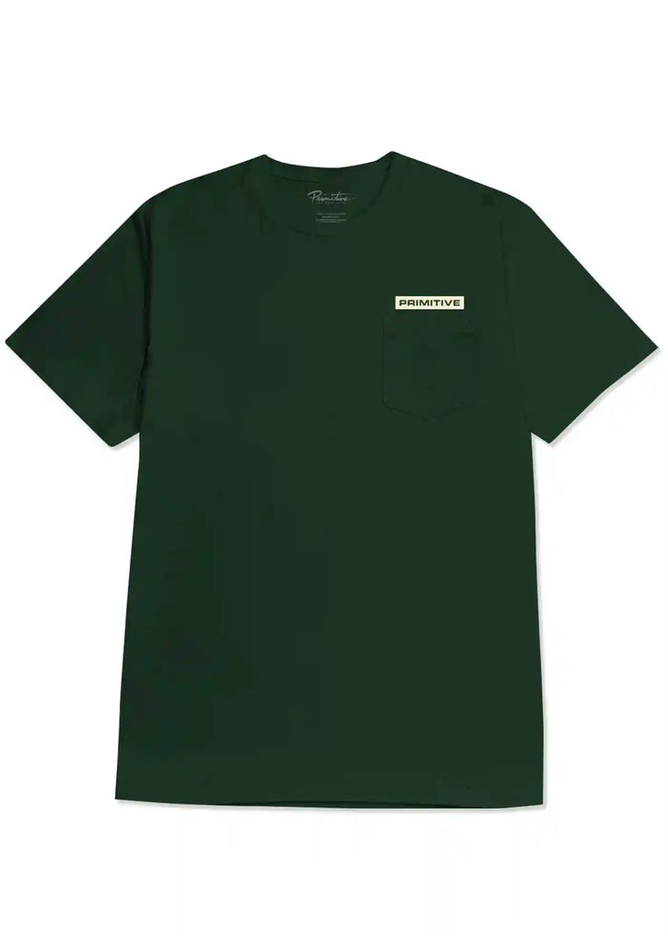 Primitive Cosmopolitan Pocket T-Shirt Dunkelgrün Handelsware Primitive   