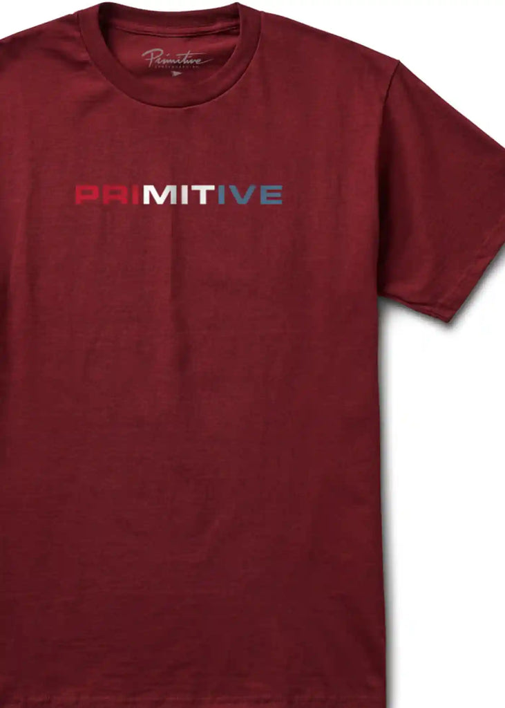Primitive Euro Block T-Shirt Burgundy  Primitive   