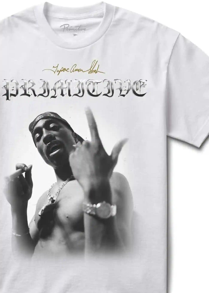 Primitive X Tupac One T-Shirt Weiß Handelsware Primitive   