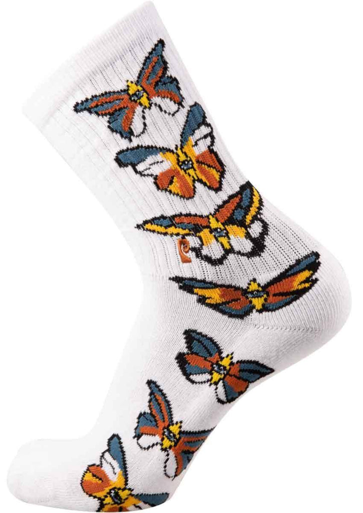 Psockadelic Eye Fly Socks White  Psockadelic   