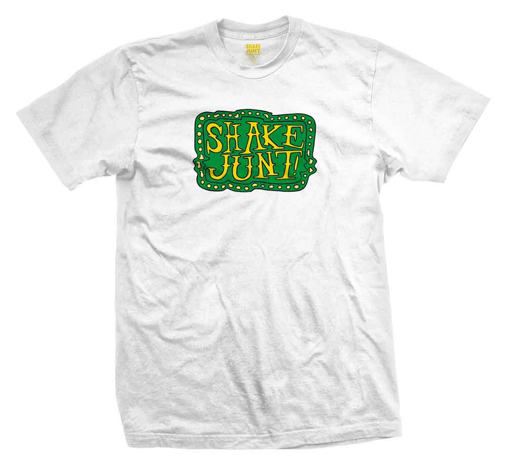 Shake Junt Trippy Box T-Shirt White  Shake Junt   