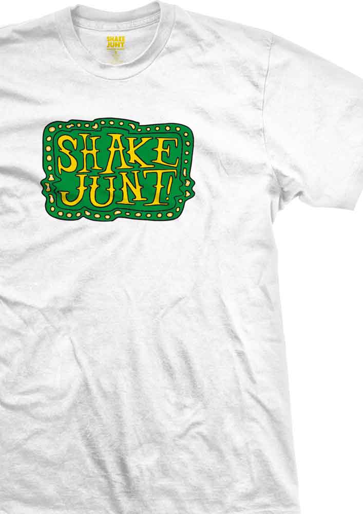 Shake Junt Trippy Box T-Shirt White  Shake Junt   