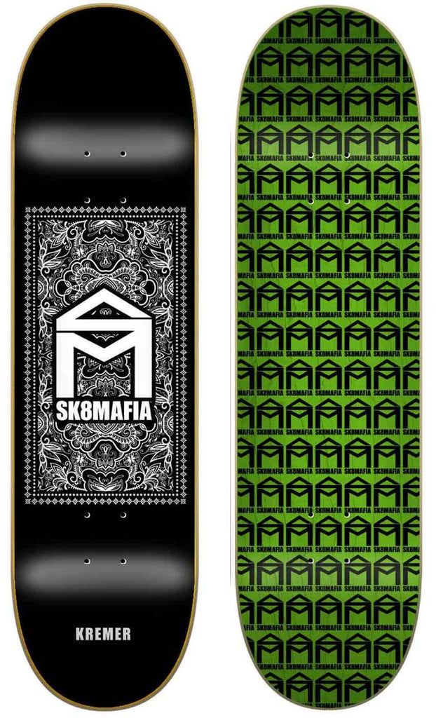 Skatemafia Kremer Bandana 8.0 Deck Black  Sk8mafia   