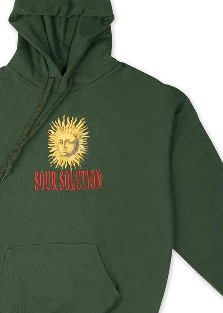 Sour Solution Sunsolution Hooded Sweatshirt Forest Green  Sour   